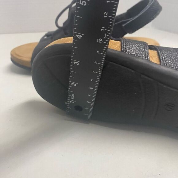 Maizie Style Leather Lace Up Black Sandals 7.5 SEE DESCRIPTION - Picture 6 of 10